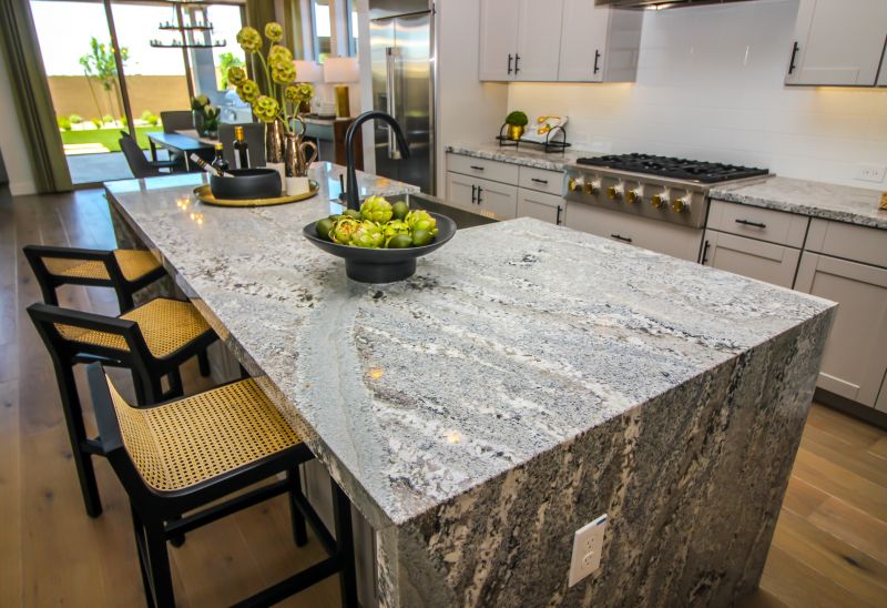 Granite Countertop with Unique Grain Pattern